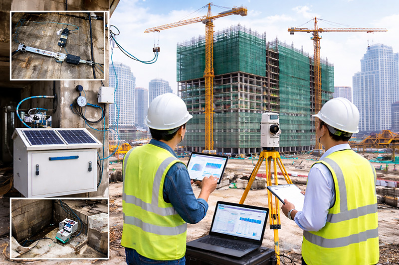 Thành Đạt thực hiện quan trắc nghiêng lún công trình xây dựng
